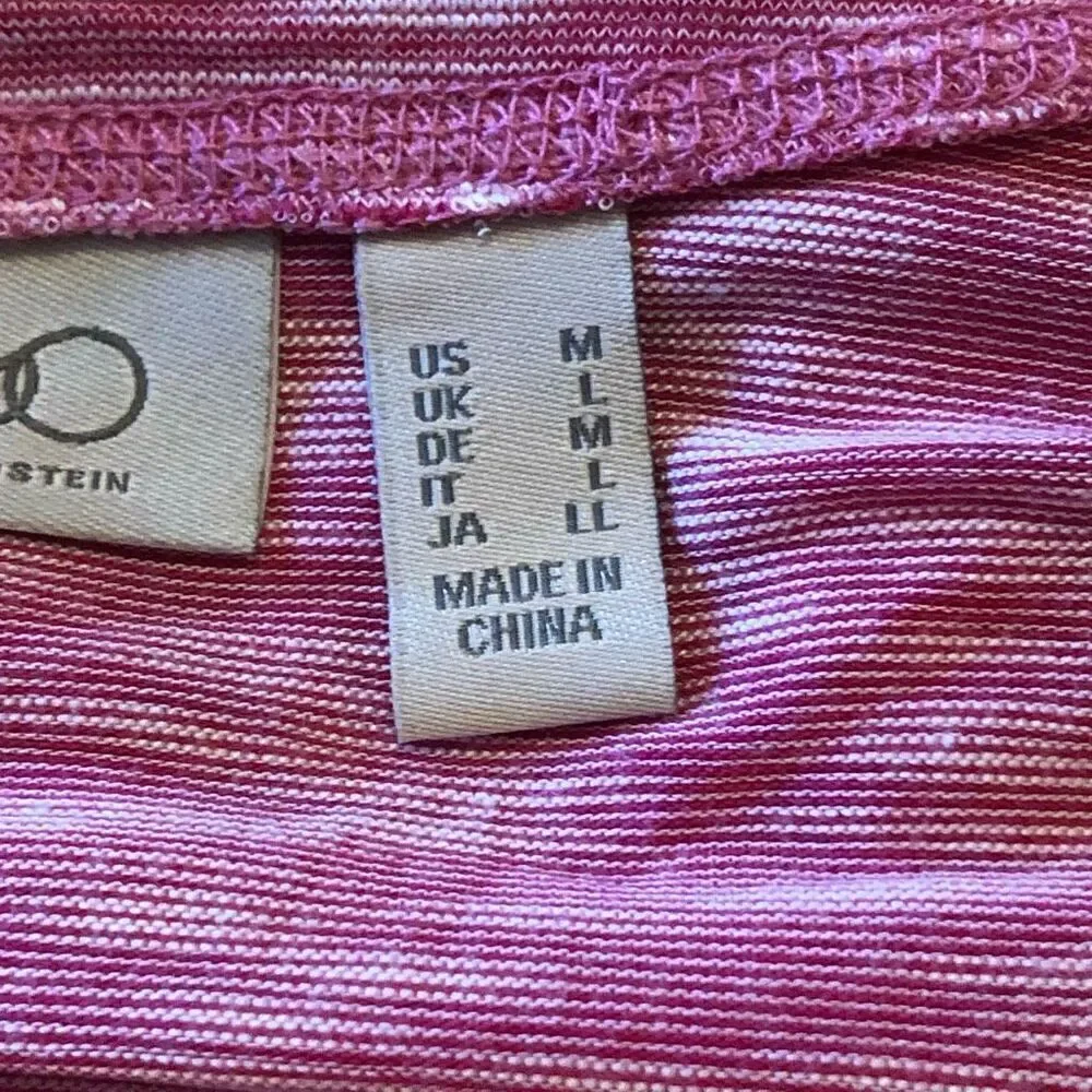 Logo Lori Goldstein Raspberry Space Dye Lightweight Long Sweater/Topper Size M